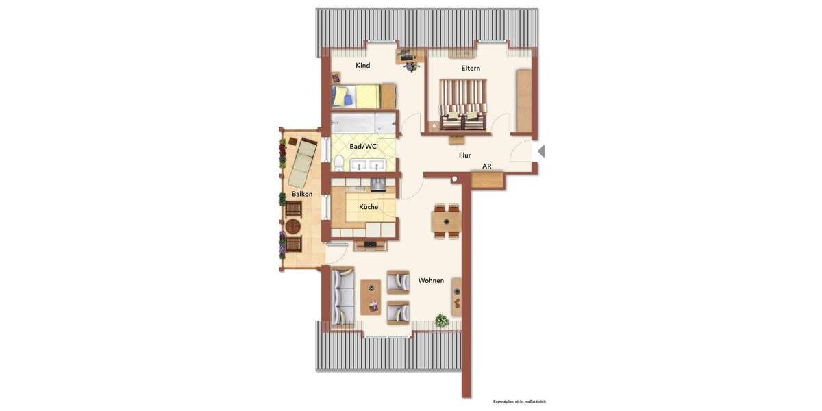 Etagenwohnung Eckental Forth - 3 Zimmer, 67 m&sup2;, 220.000&euro; | Angebot:24708946