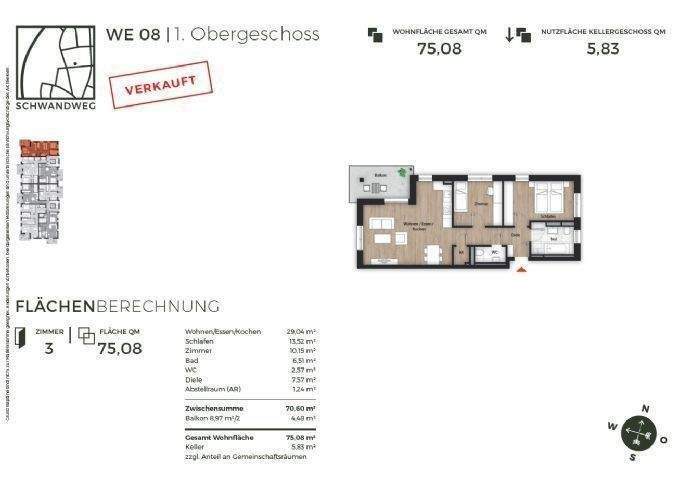 Moderne 3-Zimmer-Wohnung mit Einbauküche 3 zimmer