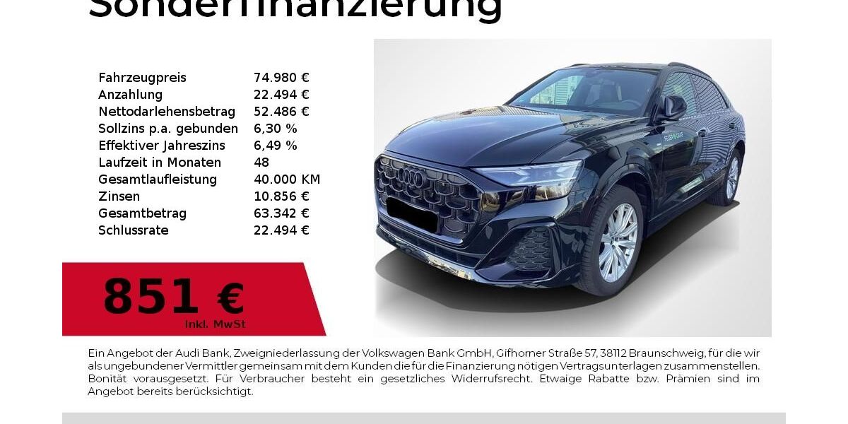 Audi Q8 22.500 km 74.980 &euro; Nürnberg 90411
