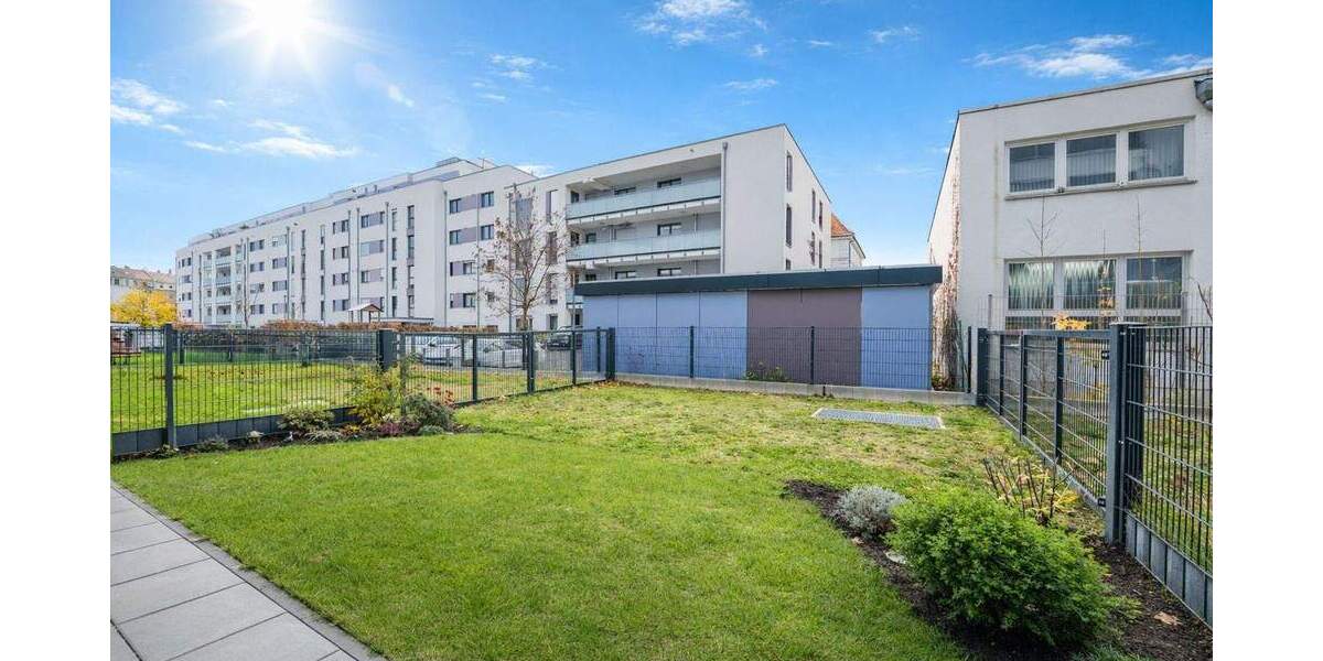 Barrierefreie 2-Zimmer-Wohnung mit Terrasse, Garten & TG-SP in zentraler Lage von Fürth 2 zimmer