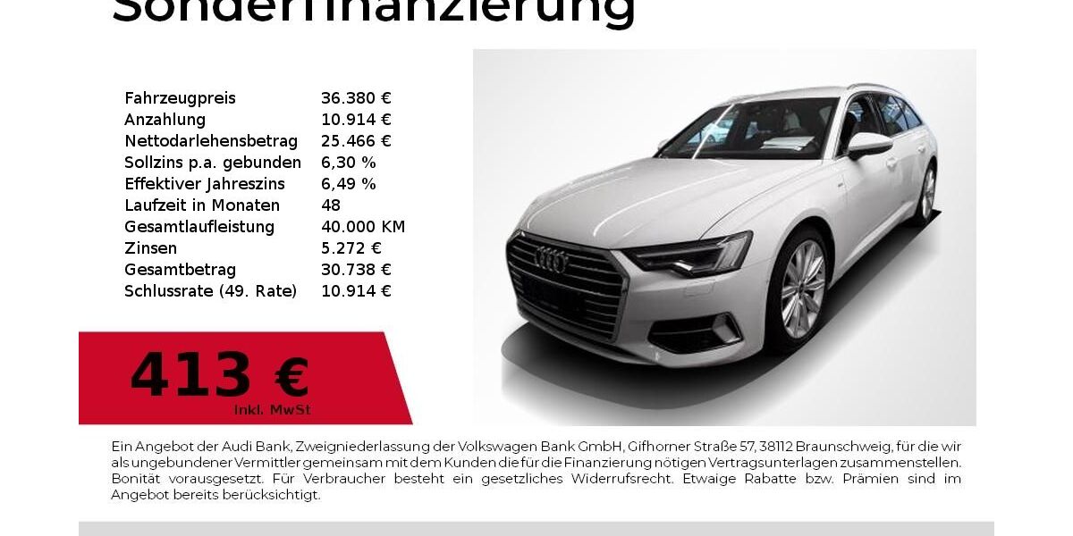 Audi A6 62.600 km 36.380 &euro; Nürnberg 90411