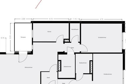 Renovierte 3-Zimmer Erdgeschoss Wohnung zu vermieten in Nürnberg