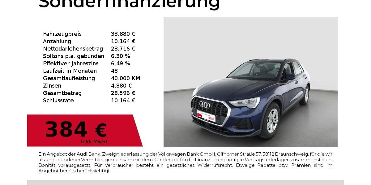 Audi Q3 17.387 km 33.880 &euro; Lauf an der Pegnitz 91207