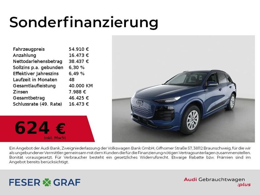 Audi Q6 e-tron 4.680 km 54.910 € Lauf an der Pegnitz 91207