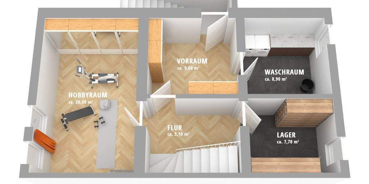 Schönes Reihenendhaus mit Garten, Garage und Stellplatz in Nürnberg-Gebersdorf 5 zimmer