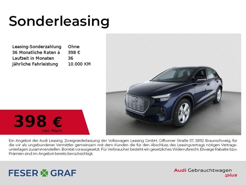 Audi Q4 7.854 km 42.410 € Nürnberg 90411