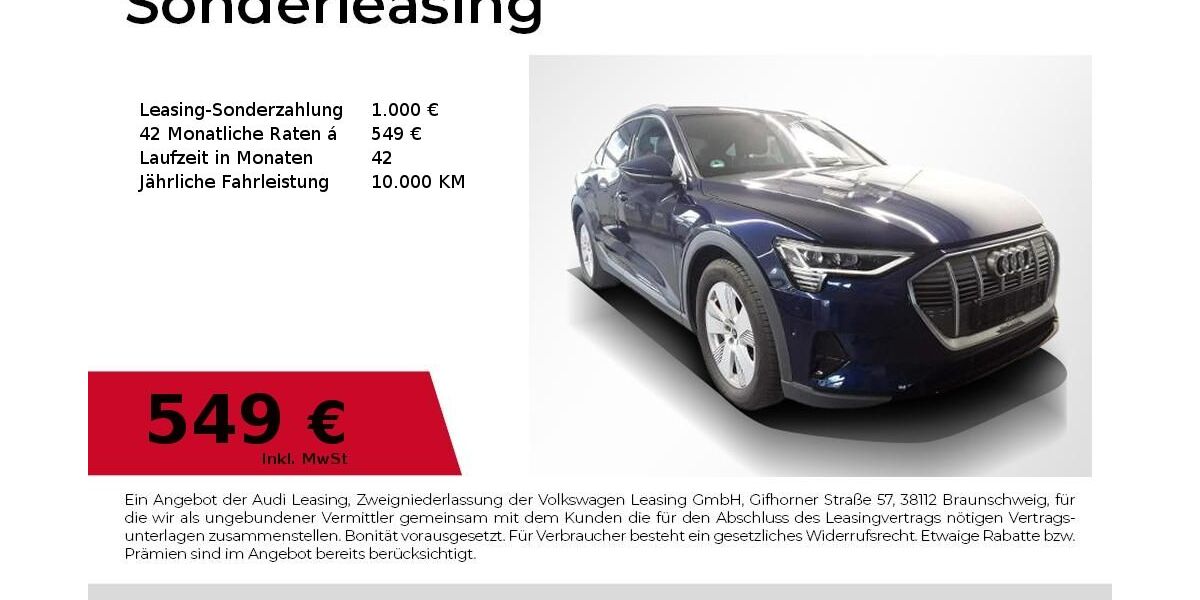 Audi e-tron 56.600 km 36.480 &euro; Nürnberg 90411