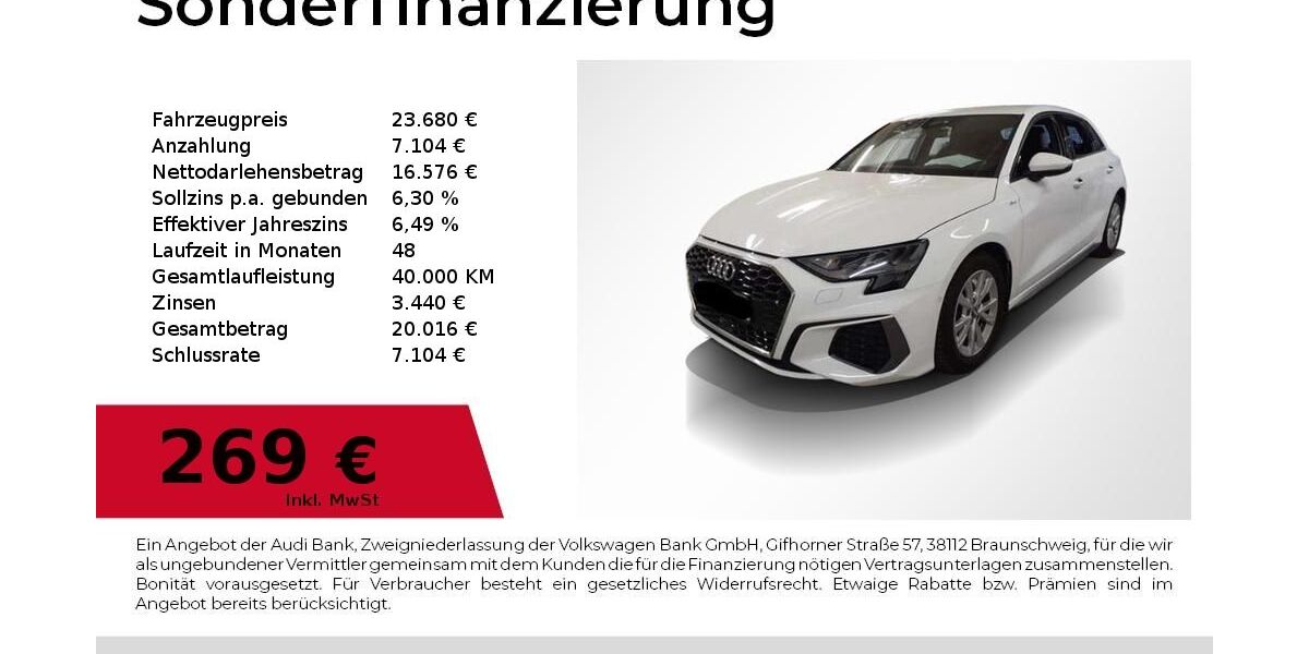 Audi A3 86.650 km 23.680 &euro; Nürnberg 90411