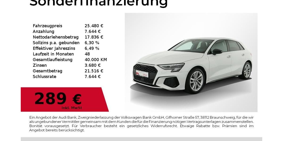 Audi A3 56.300 km 25.480 &euro; Nürnberg 90411