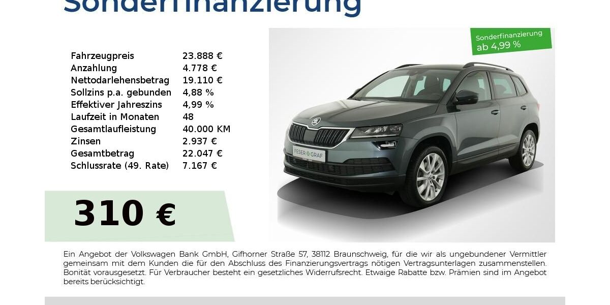 Skoda Karoq 25.450 km 23.888 € Nürnberg 90441