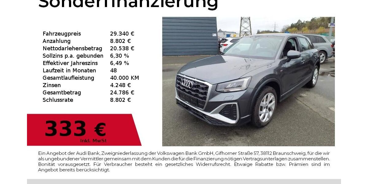 Audi Q2 18.400 km 29.340 &euro; Lauf an der Pegnitz 91207