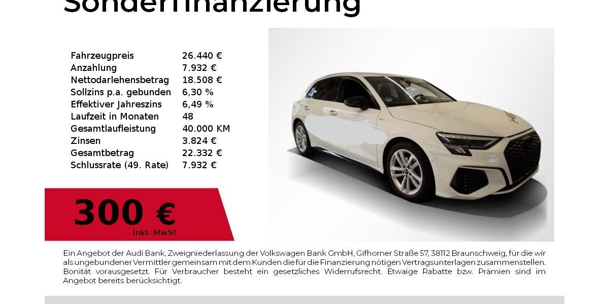 Audi A3 56.300 km 26.440 &euro; Nürnberg 90411