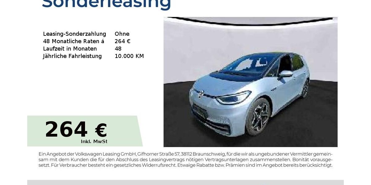 VW ID.3 42.328 km 22.505 &euro; Nürnberg 90411