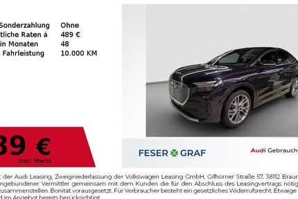 Audi Q4 8.894 km 53.910 € Nürnberg 90411