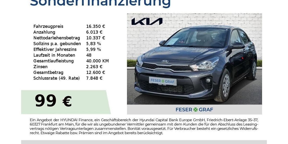 Kia Rio 9.981 km 15.850 &euro; Roth 91154