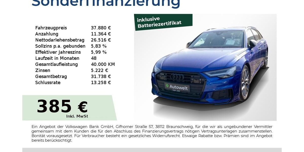 Audi A6 98.550 km 37.880 &euro; Nürnberg 90431