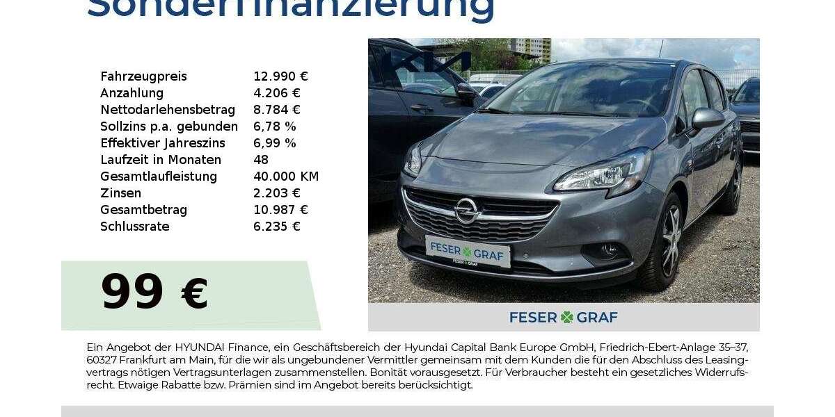 Opel Corsa 46.797 km 12.990 &euro; Schwabach 91126