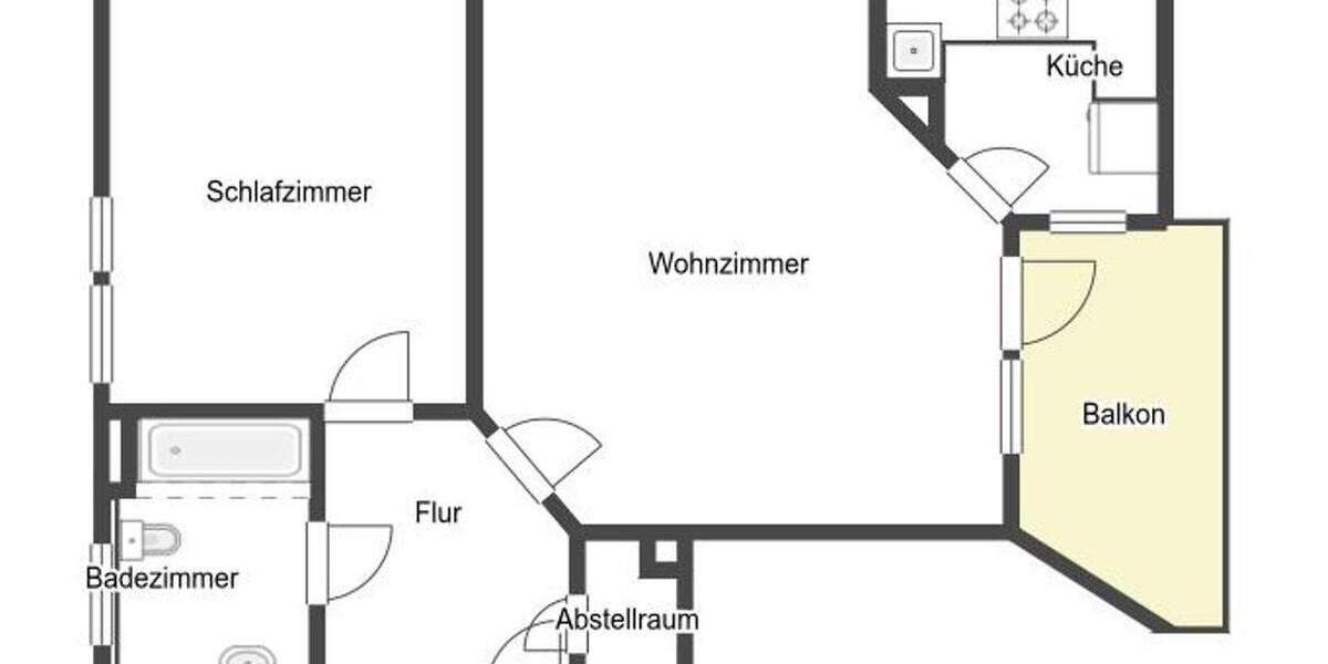 Etagenwohnung Erlangen Tennenlohe - 2 Zimmer, 62 m&sup2;, 248.000&euro; | Angebot:25799600