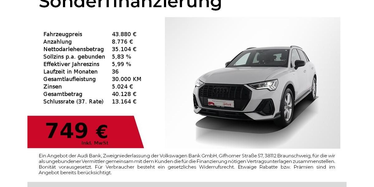 Audi Q3 9.050 km 43.880 &euro; Nürnberg 90441