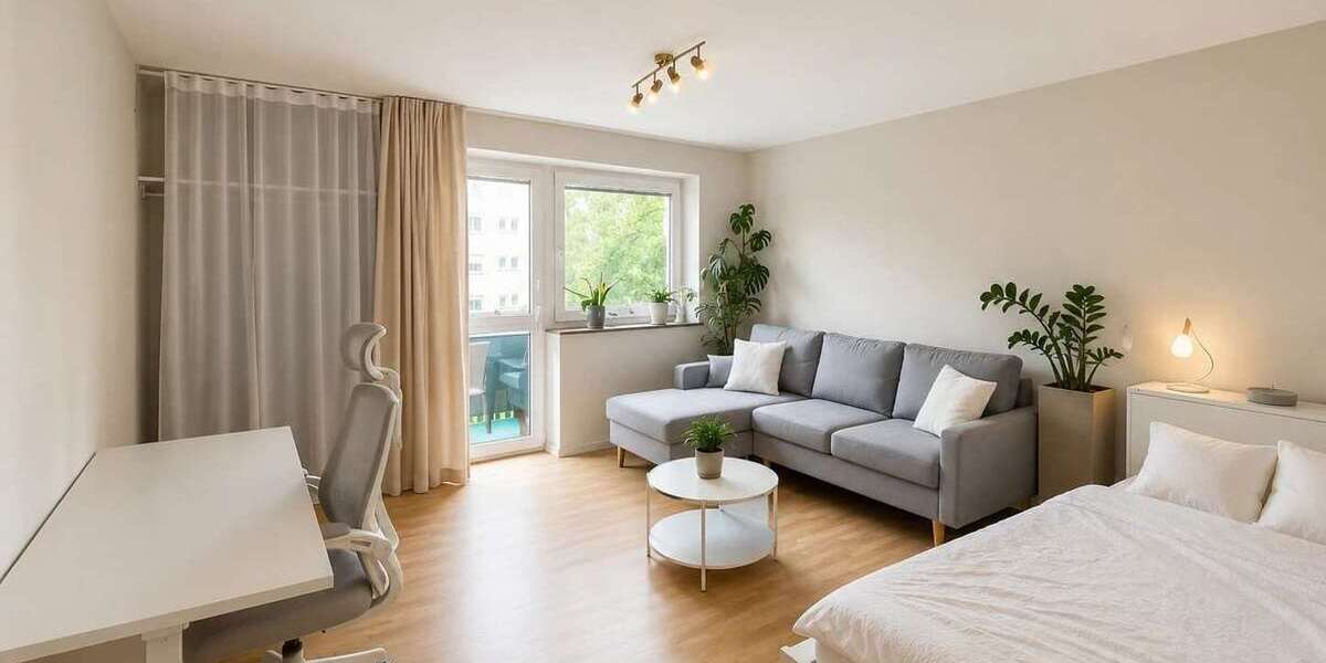 Etagenwohnung Nürnberg Kleinweidenmühle - 1 Zimmer, 38 m&sup2;, 450&euro; | Angebot:26748244