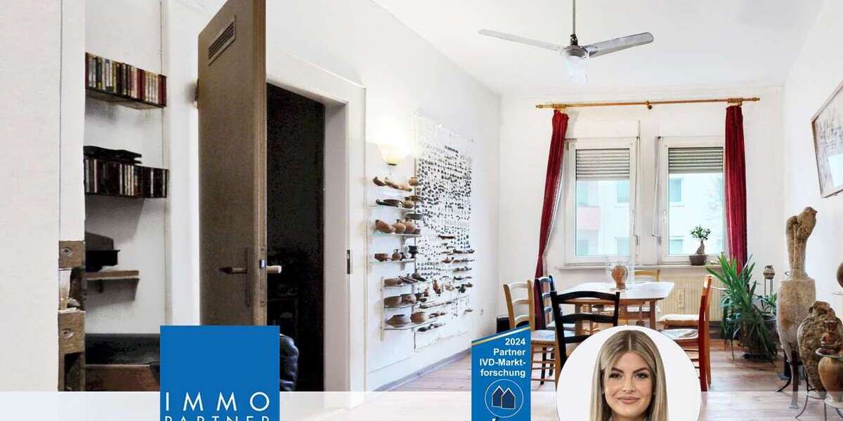 Etagenwohnung Nürnberg Kleinweidenmühle - 2 Zimmer, 54 m&sup2;, 174.000&euro; | Angebot:24818431