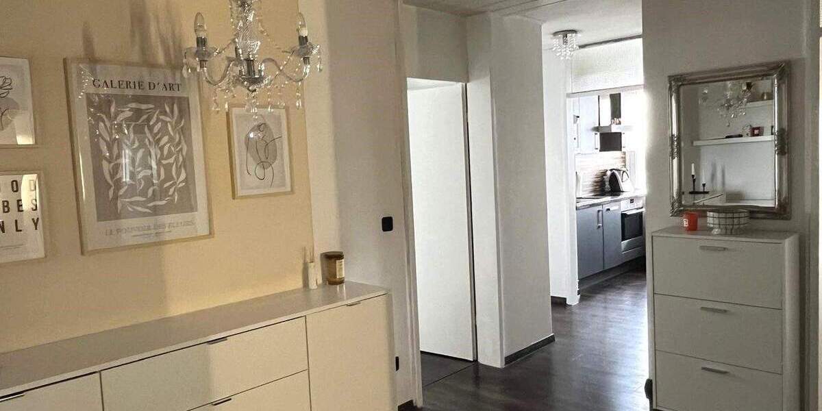 Renovierte 3-Zimmer-ETW mit Süd-Loggia und Ausblick zum Kanal 3 zimmer