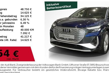 Audi Q4 e-tron 16.500 km 47.480 € Nürnberg 90411