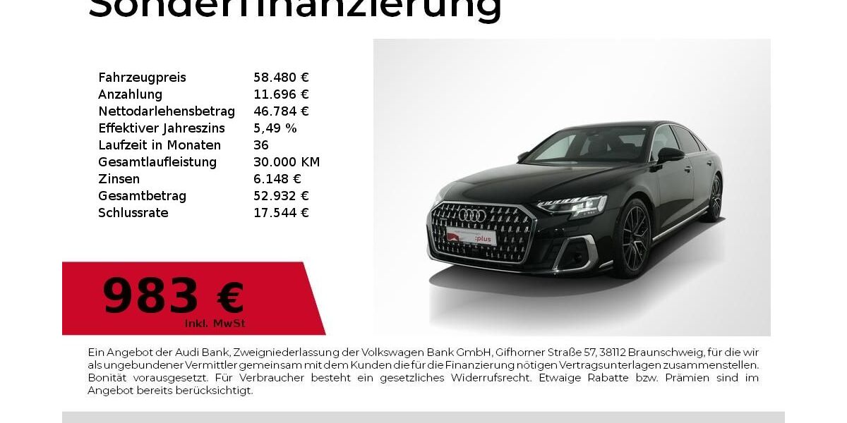 Audi A8 33.495 km 57.480 &euro; Nürnberg 90441