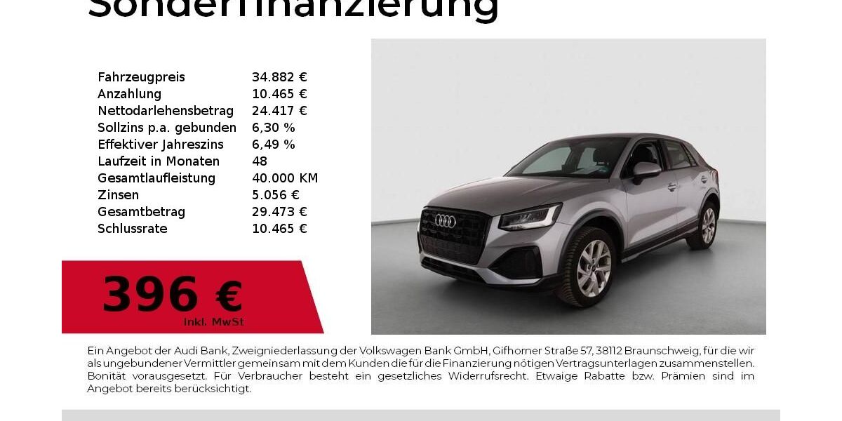 Audi Q2 29.400 km 34.882 &euro; Nürnberg 90411