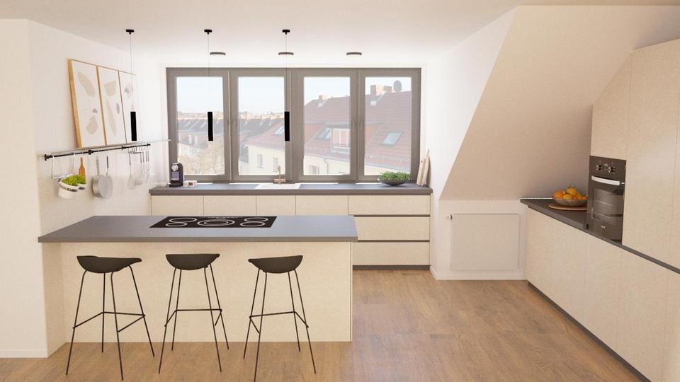 Dachgeschoßwohnung Nürnberg Herrnhütte - 4 Zimmer, 121 m&sup2;, 2.070&euro; | Angebot:26620680