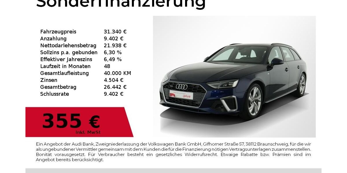 Audi A4 89.700 km 31.340 &euro; Nürnberg 90411