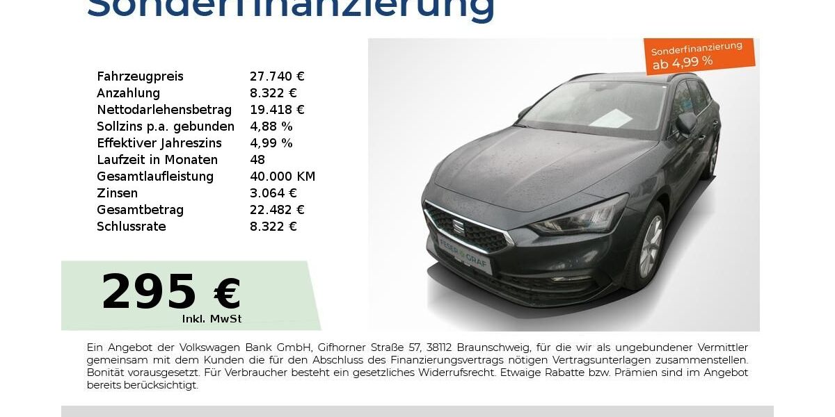 Seat Leon 1.250 km 27.740 &euro; Nürnberg 90441