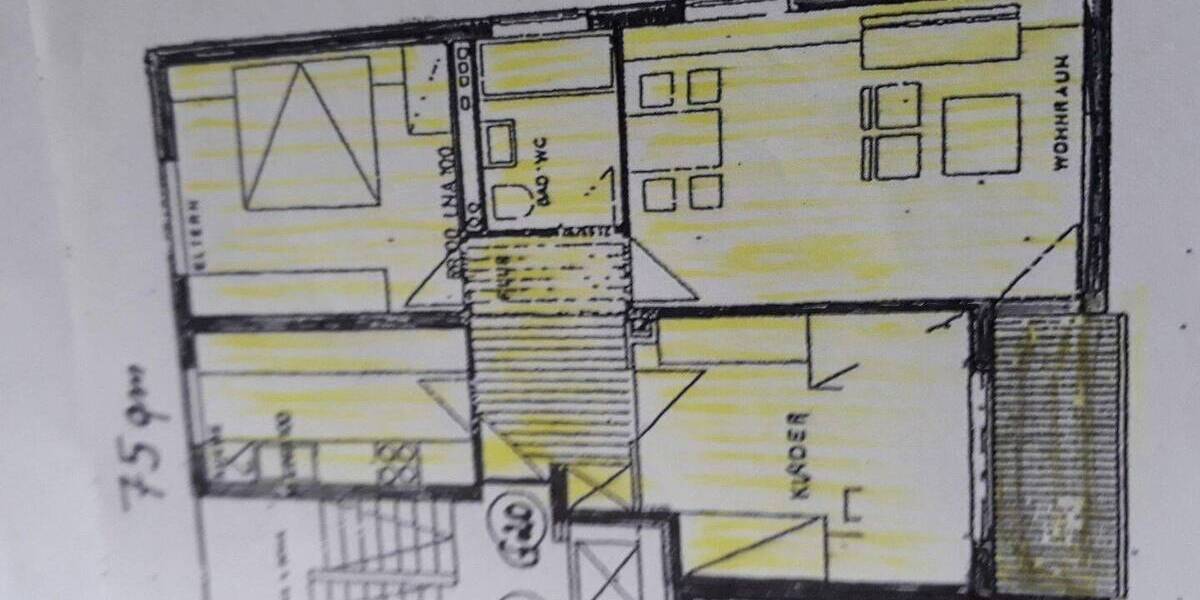 Etagenwohnung Nürnberg Neuröthenbach - 3 Zimmer, 75 m&sup2;, 262.000&euro; | Angebot:26907755