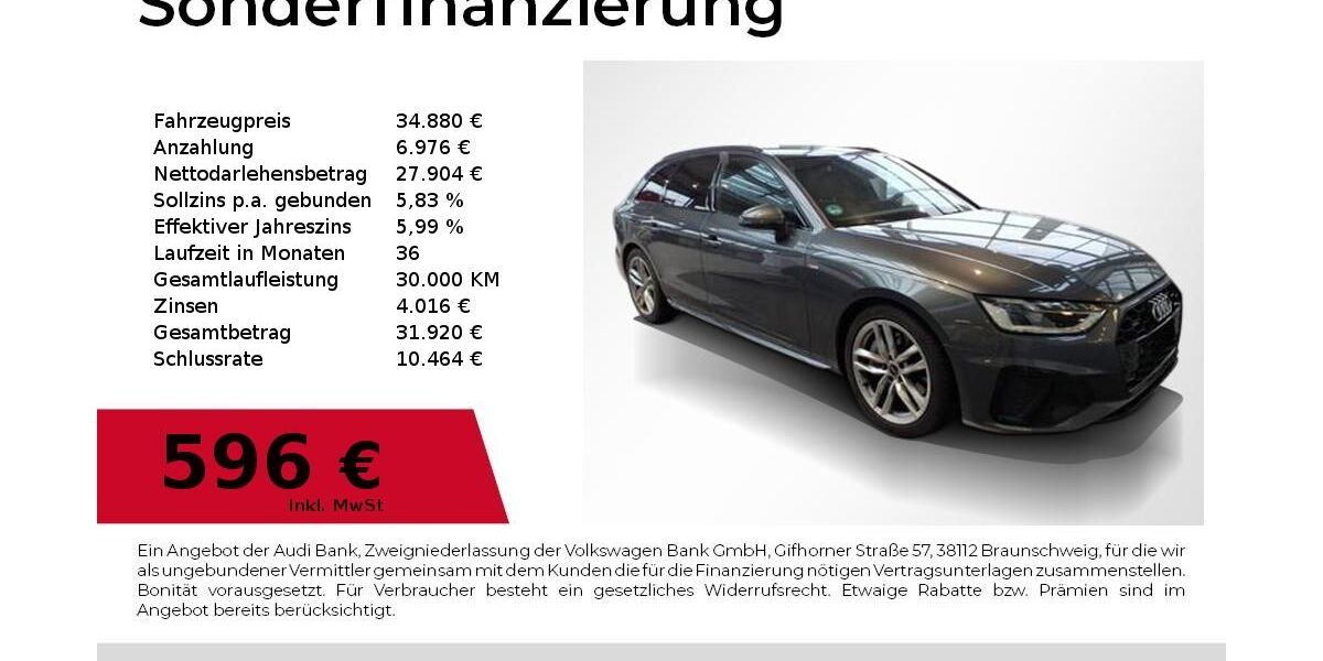 Audi A4 41.900 km 34.880 &euro; Nürnberg 90441