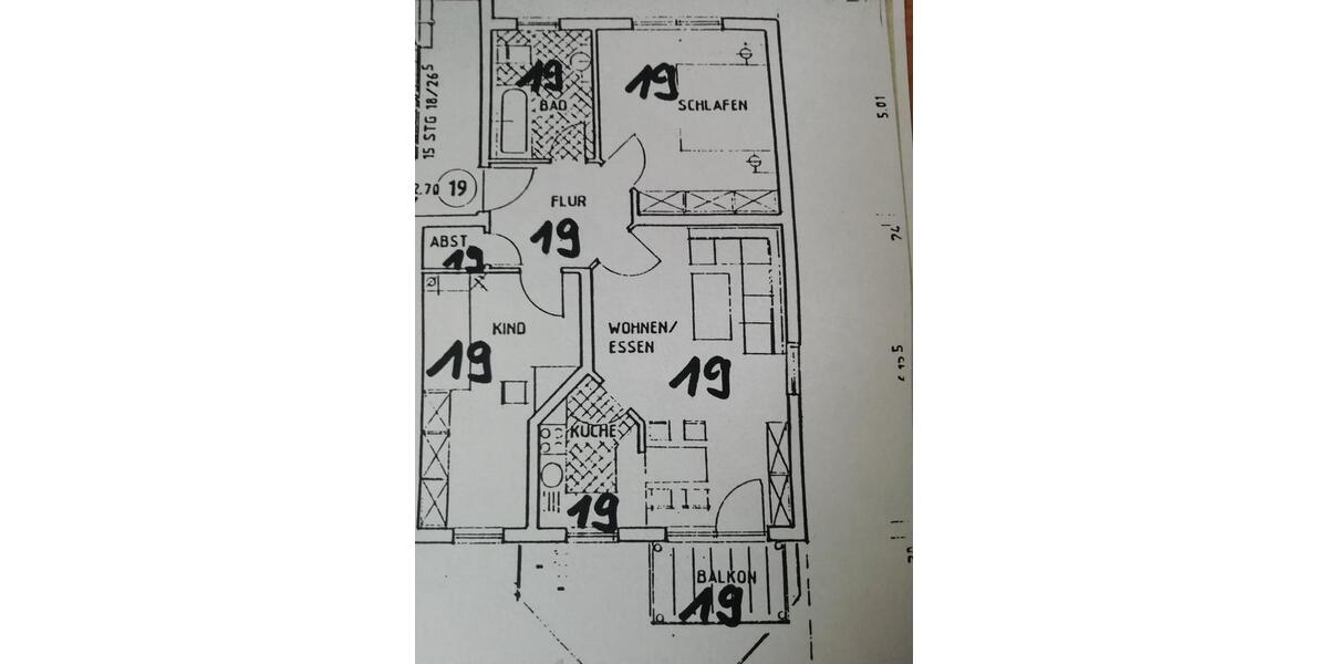 Etagenwohnung Nürnberg Holzheim - 3 Zimmer, 70 m&sup2;, 280.000&euro; | Angebot:25161704