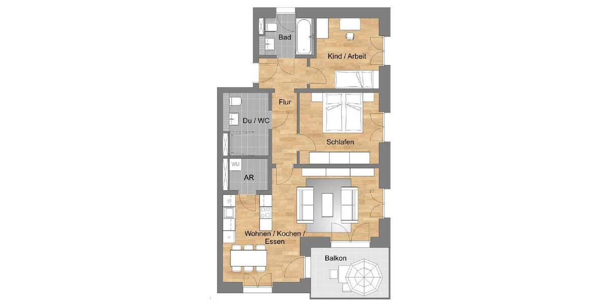 Etagenwohnung Nürnberg Röthenbach b Schweinau - 3 Zimmer, 88 m&sup2;, 590.800&euro; | Angebot:26820790