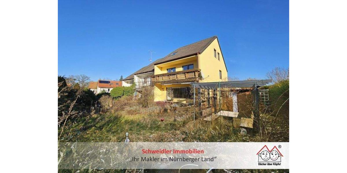 Viel Platz für die ganze Familie: Großes REH mit Garten & Garage in beliebter Lage von Schwabach 7 zimmer