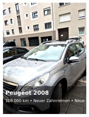 Peugeot 2008 108.000 km 3.990 &euro; Nürnberg 90443
