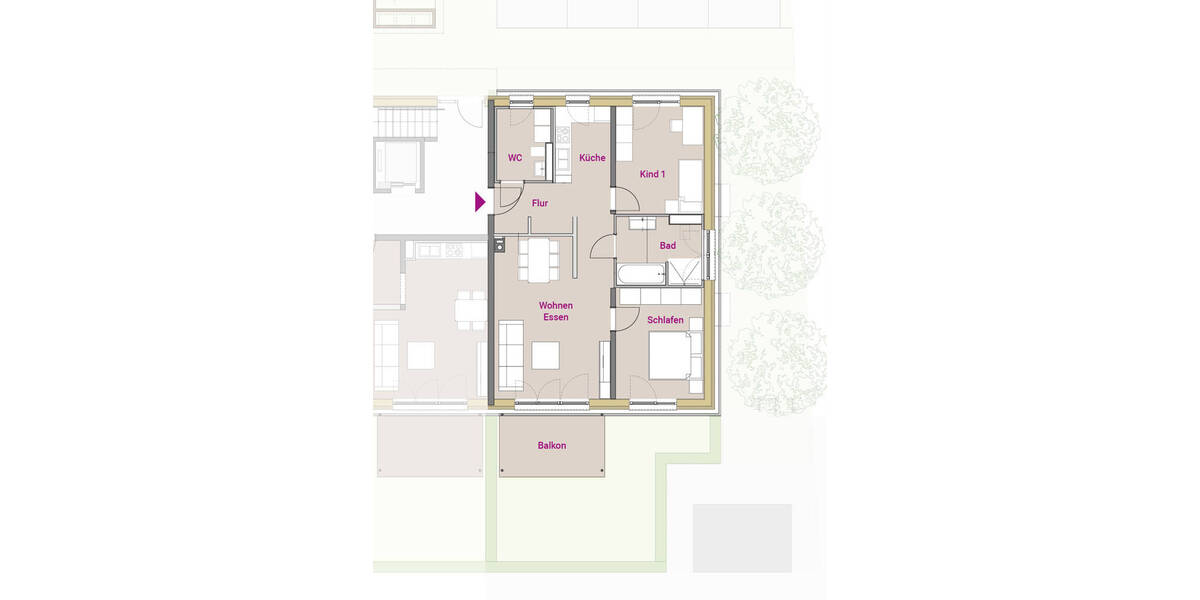 Etagenwohnung Roth - 3 Zimmer, 83 m&sup2;, 414.900&euro; | Angebot:26289922