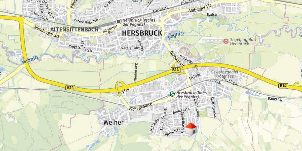 Etagenwohnung Hersbruck - 3 Zimmer, 74 m&sup2;, 235.000&euro; | Angebot:25663095