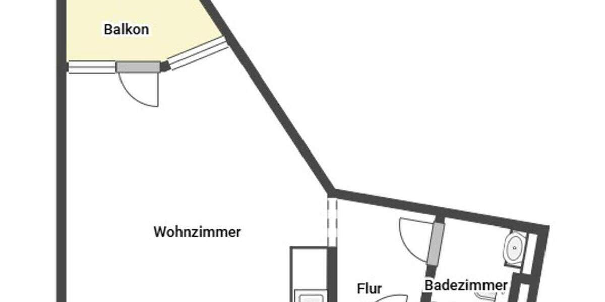 Zentrale 1-Zimmer-Wohnung in Nürnberg - vermietet & renoviert 1 zimmer