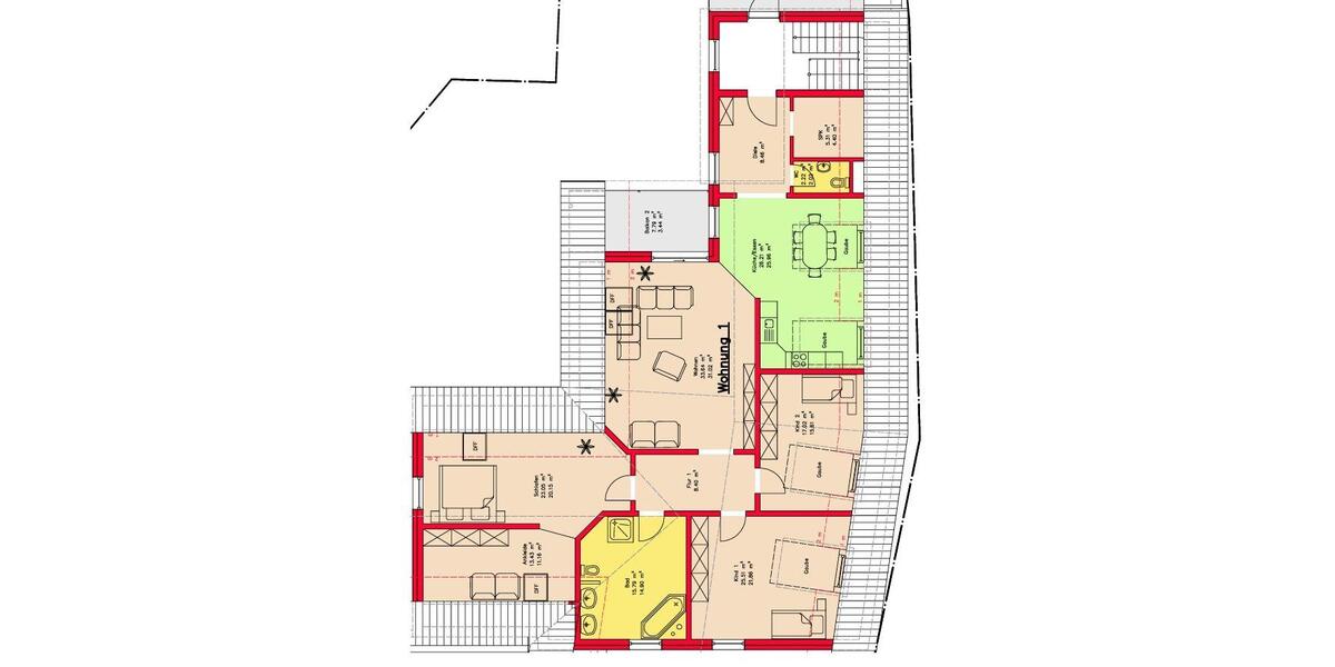 Dachgeschoßwohnung Allersberg Eismannsdorf - 4 Zimmer, 167 m&sup2;, 1.450&euro; | Angebot:26454271
