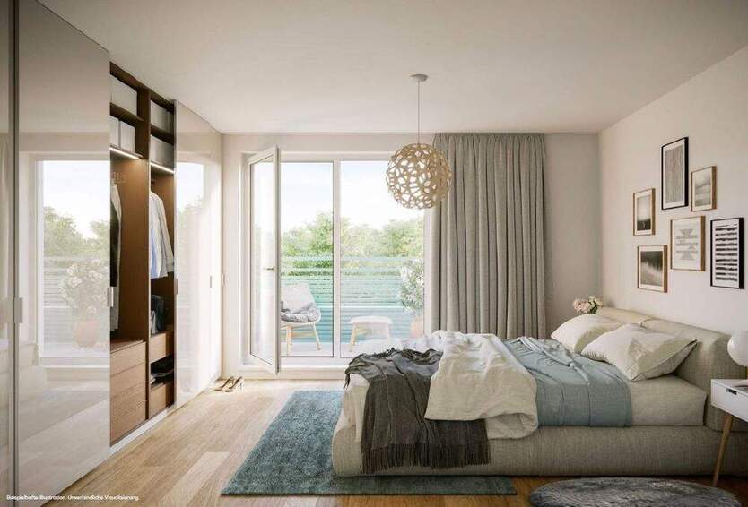 Architektur trifft Effizienz – Stilvolle 3-Zimmer-Wohnung eines innovativen Neubauprojekts (EH 40 QNG+ Vorbereitung)