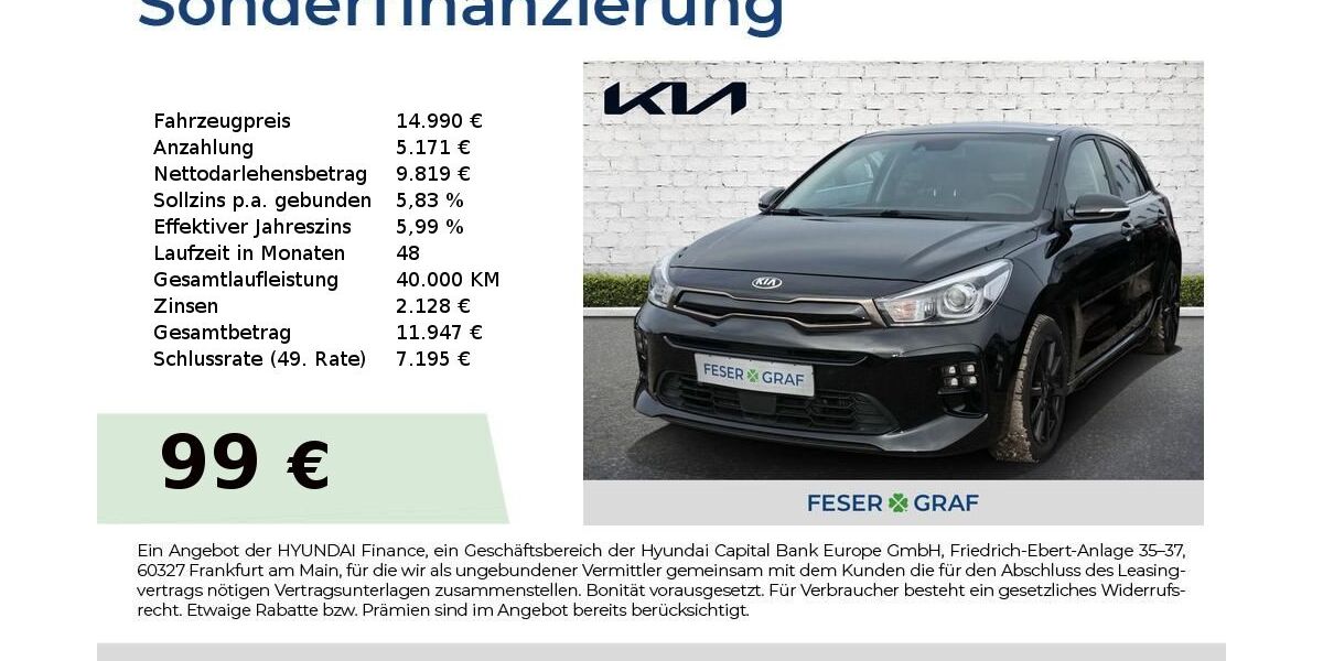 Kia Rio 90.393 km 14.990 &euro; Roth 91154