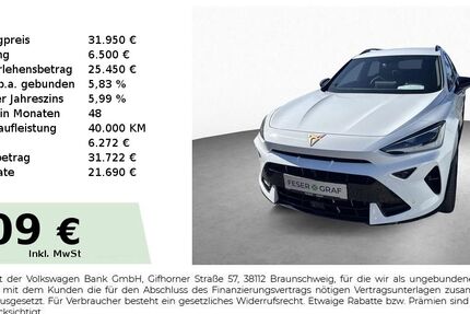 Cupra Formentor 15.950 km 30.950 &euro; Schwabach 91126