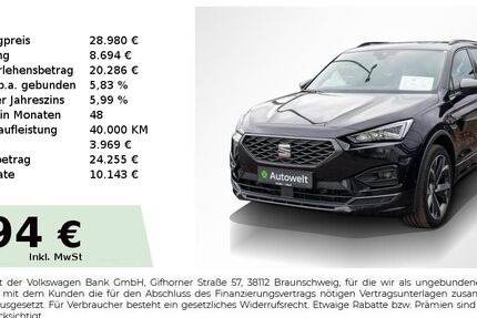 Seat Tarraco 103.950 km 28.440 &euro; Nürnberg 90431