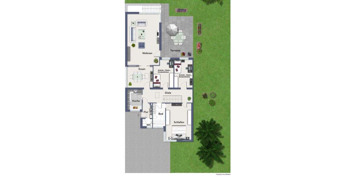 Renovierungsbedürftiger Bungalow mit Garten und Garage 4 zimmer