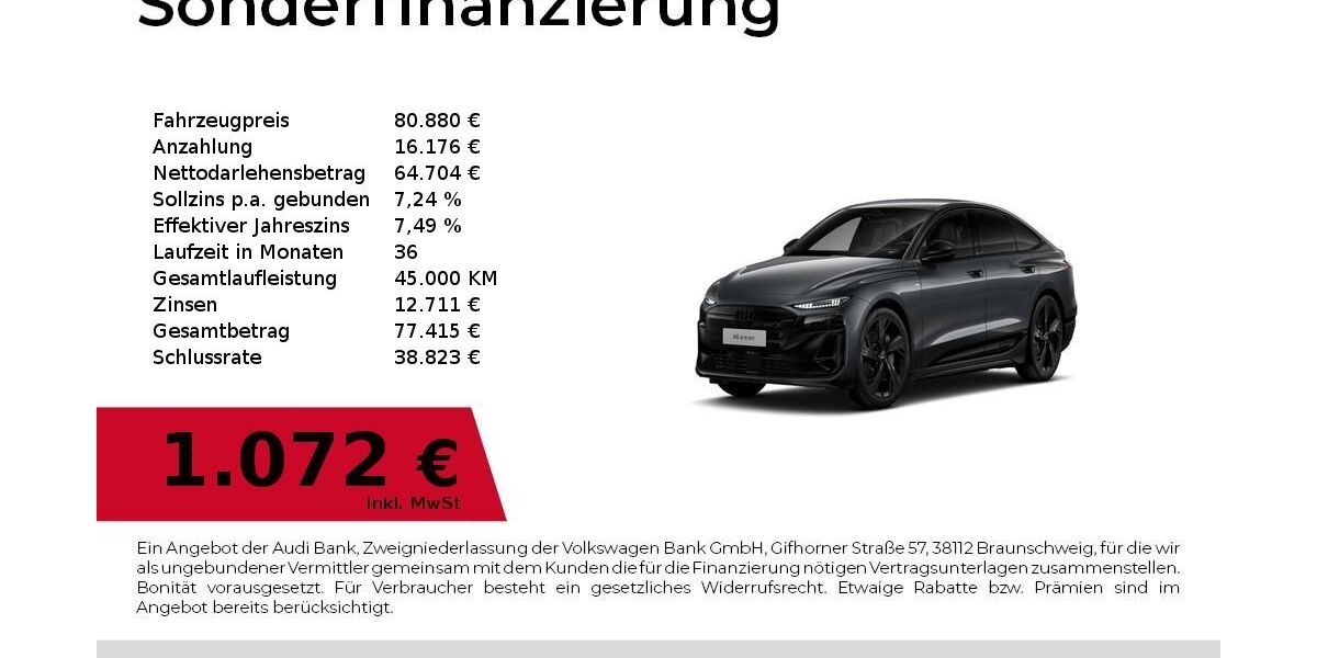 Audi A6 4.900 km 80.880 &euro; Fürth 90763
