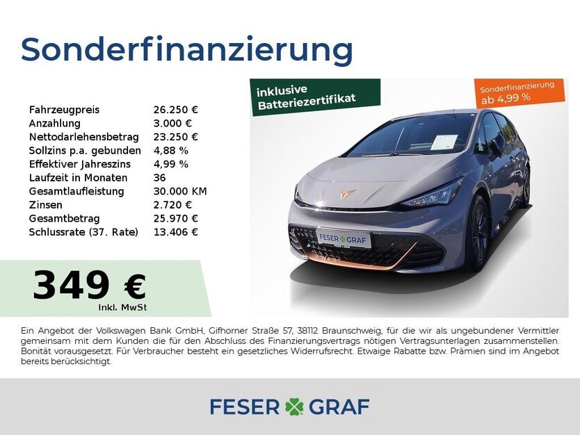 Cupra Born 14.650 km 26.250 € Lauf an der Pegnitz 91207