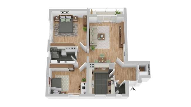 Etagenwohnung Nürnberg Altstadt, St. Lorenz - 3 Zimmer, 78 m&sup2;, 285.000&euro; | Angebot:20930794